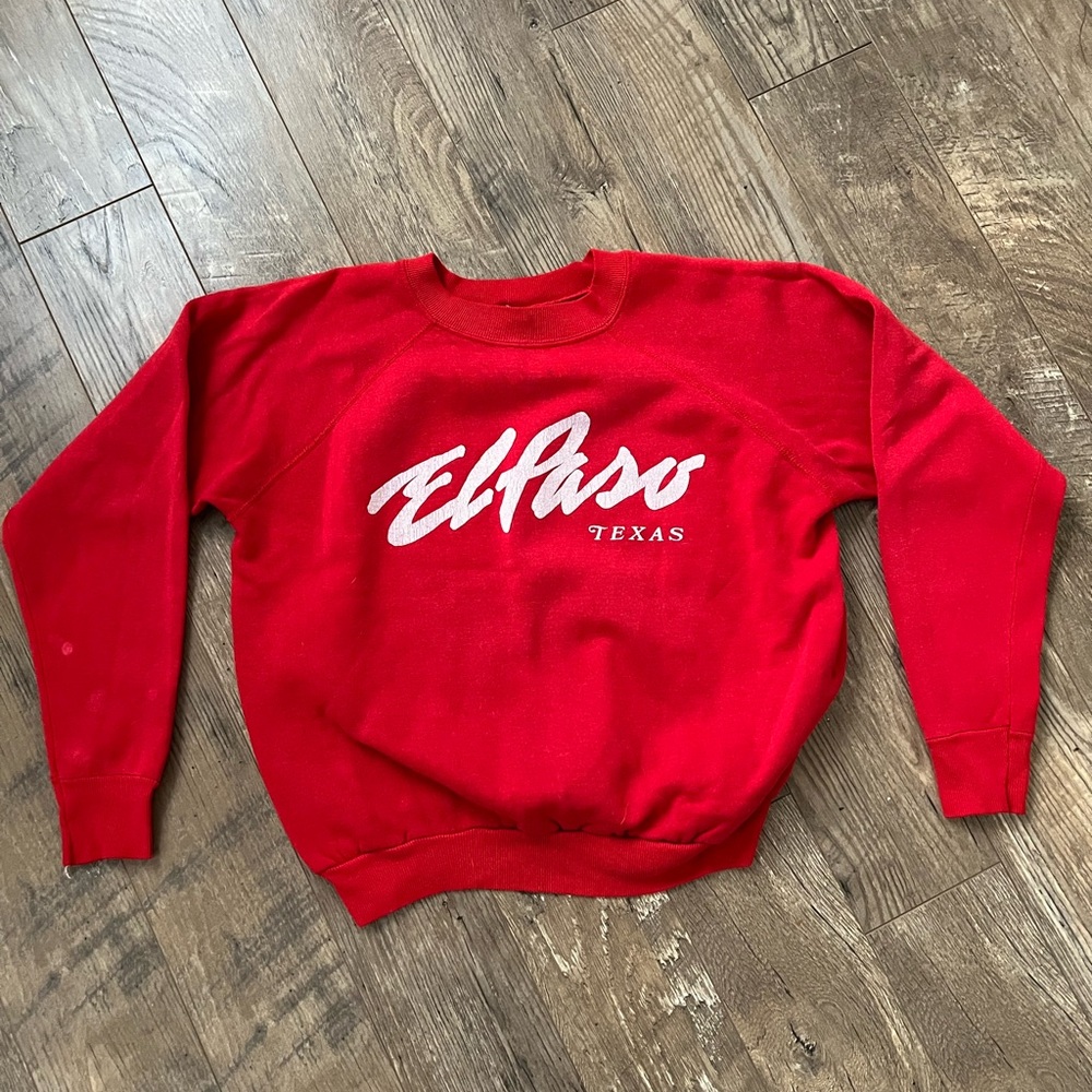 El Paso Texas Red Sweater